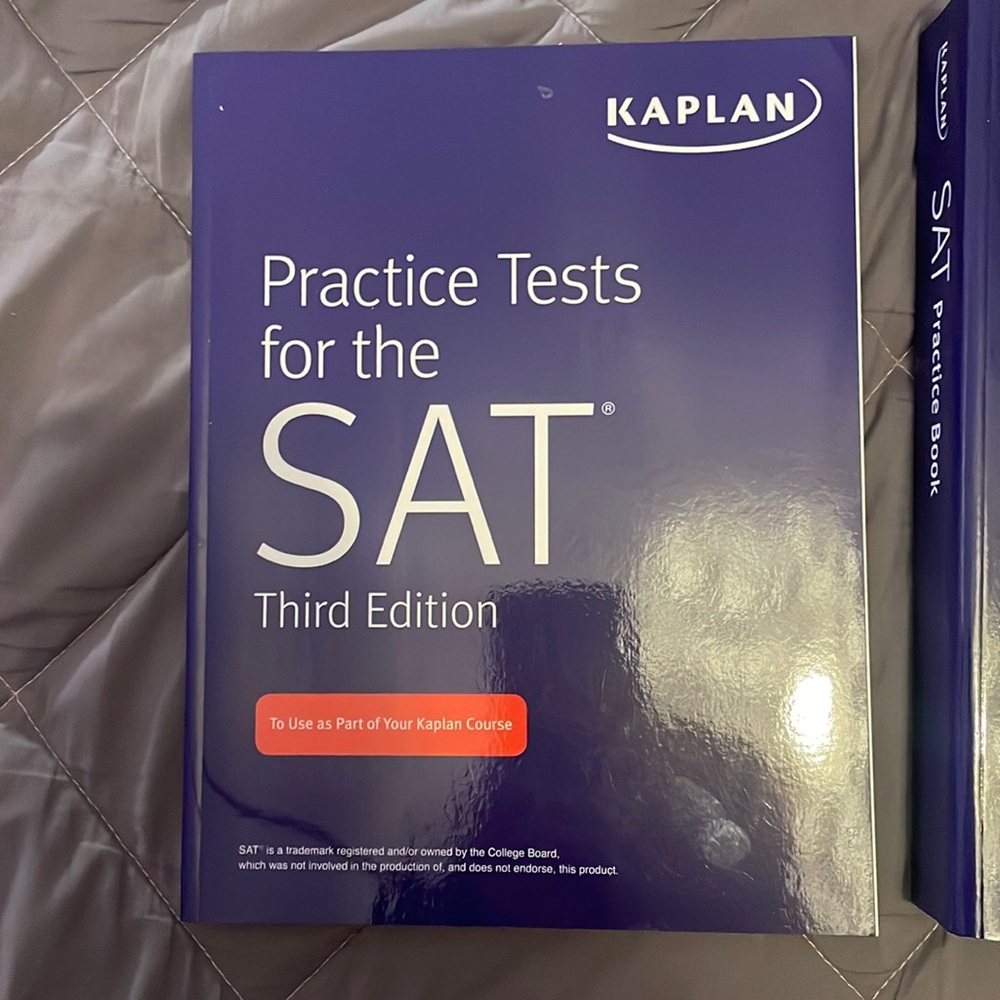 Brand new Kaplan SAT practice tests and Practice book. Never used